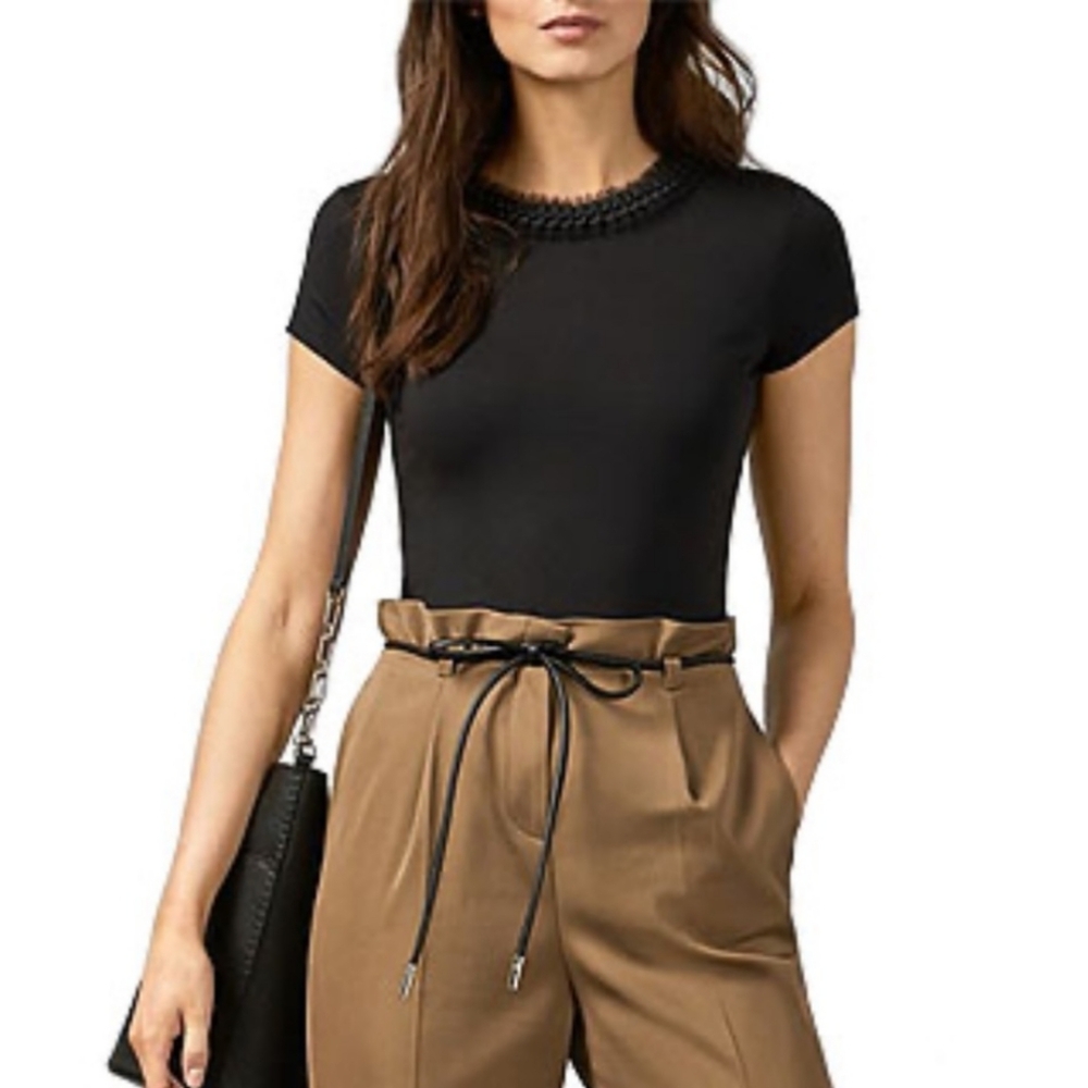 Ted Baker Jacii Frill Neck Fitted Tee